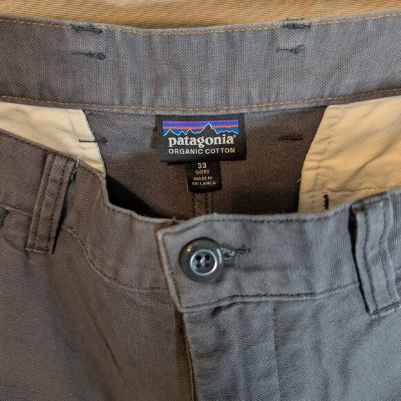Patagonia Gray Cotton canvas pants 33 short - Picture 2 of 5